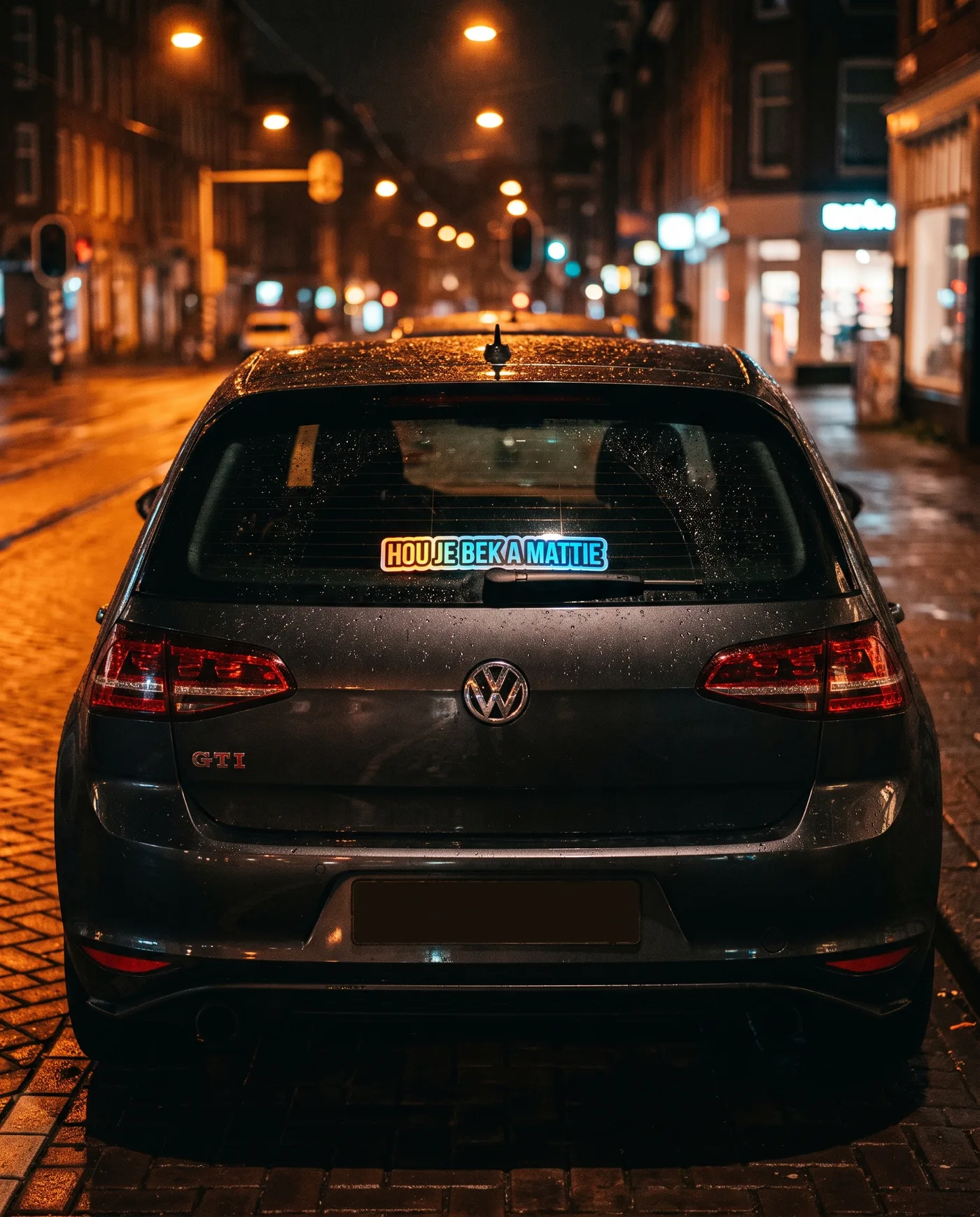 Hou je bek a mattie, geplakt