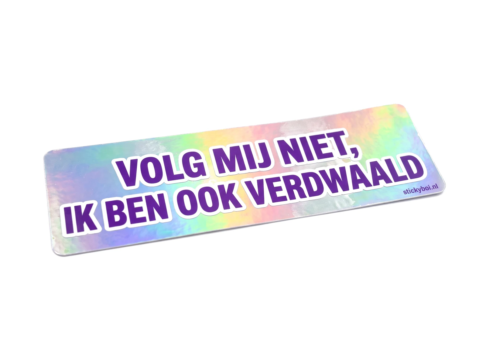 Volg mij niet, ik ben ook verdwaald